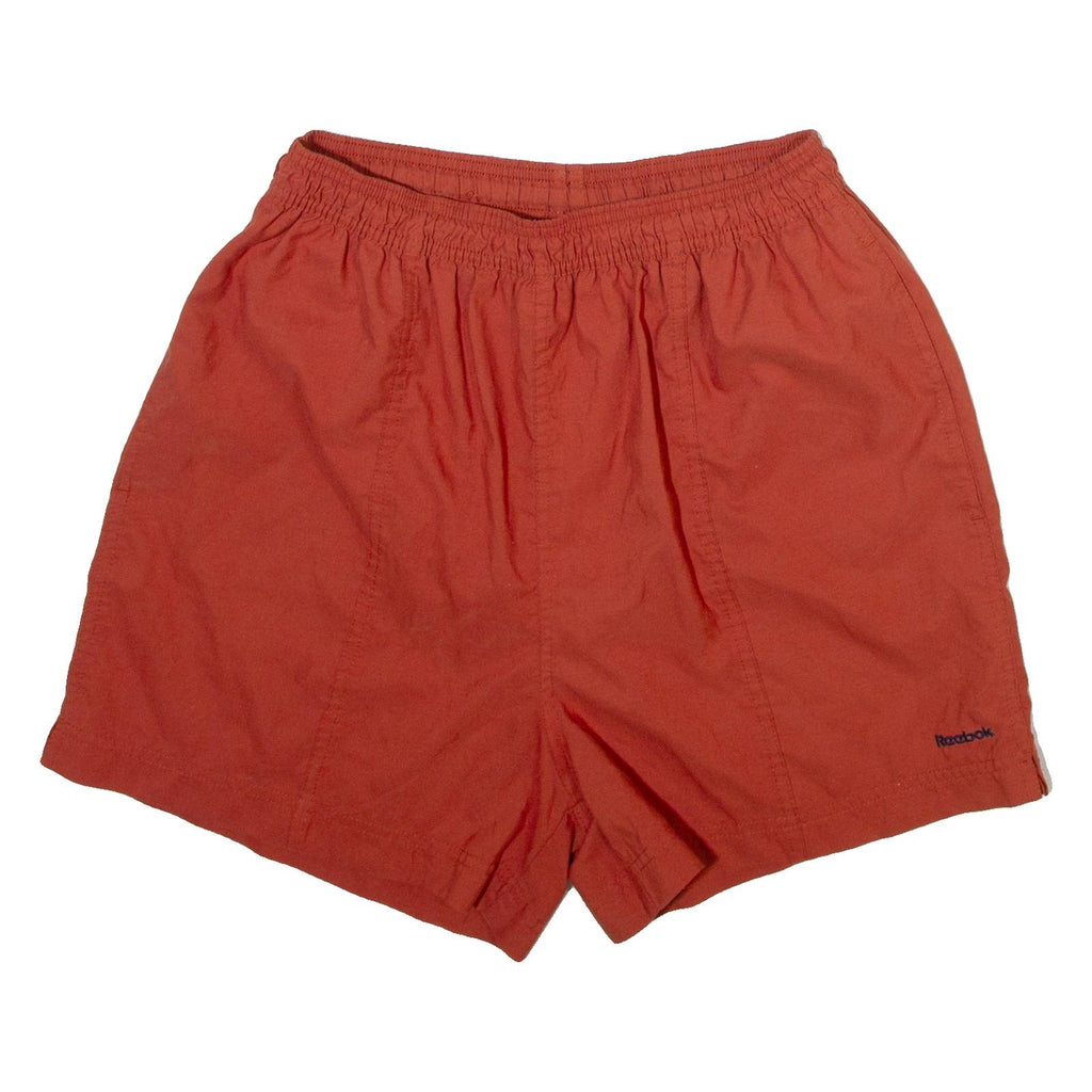REEBOK Mesh Lined Mens Swimming Shorts Orange Relaxed S W25