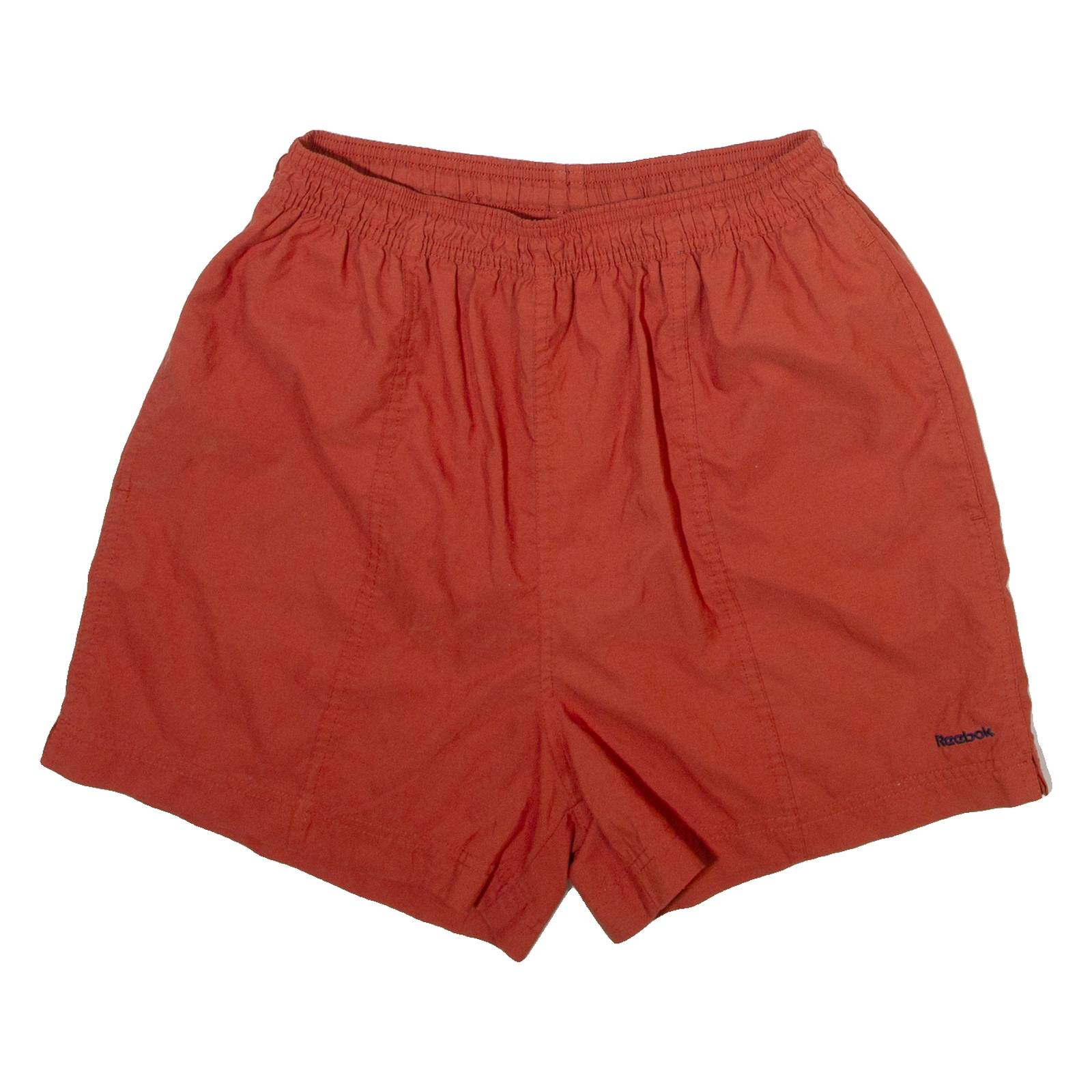 REEBOK Mesh Lined Mens Swimming Shorts Orange Relaxed S W25