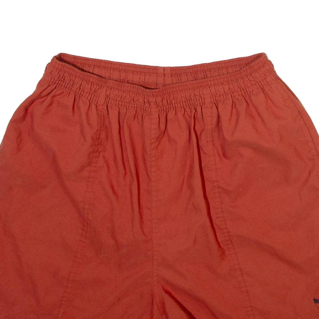 REEBOK Mesh Lined Mens Swimming Shorts Orange Relaxed S W25