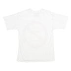 MOSCHINO Mens White Graphic T-Shirt S Short Sleeve Crew Neck Cotton