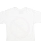 MOSCHINO Mens White Graphic T-Shirt S Short Sleeve Crew Neck Cotton