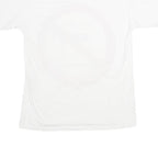 MOSCHINO Mens White Graphic T-Shirt S Short Sleeve Crew Neck Cotton