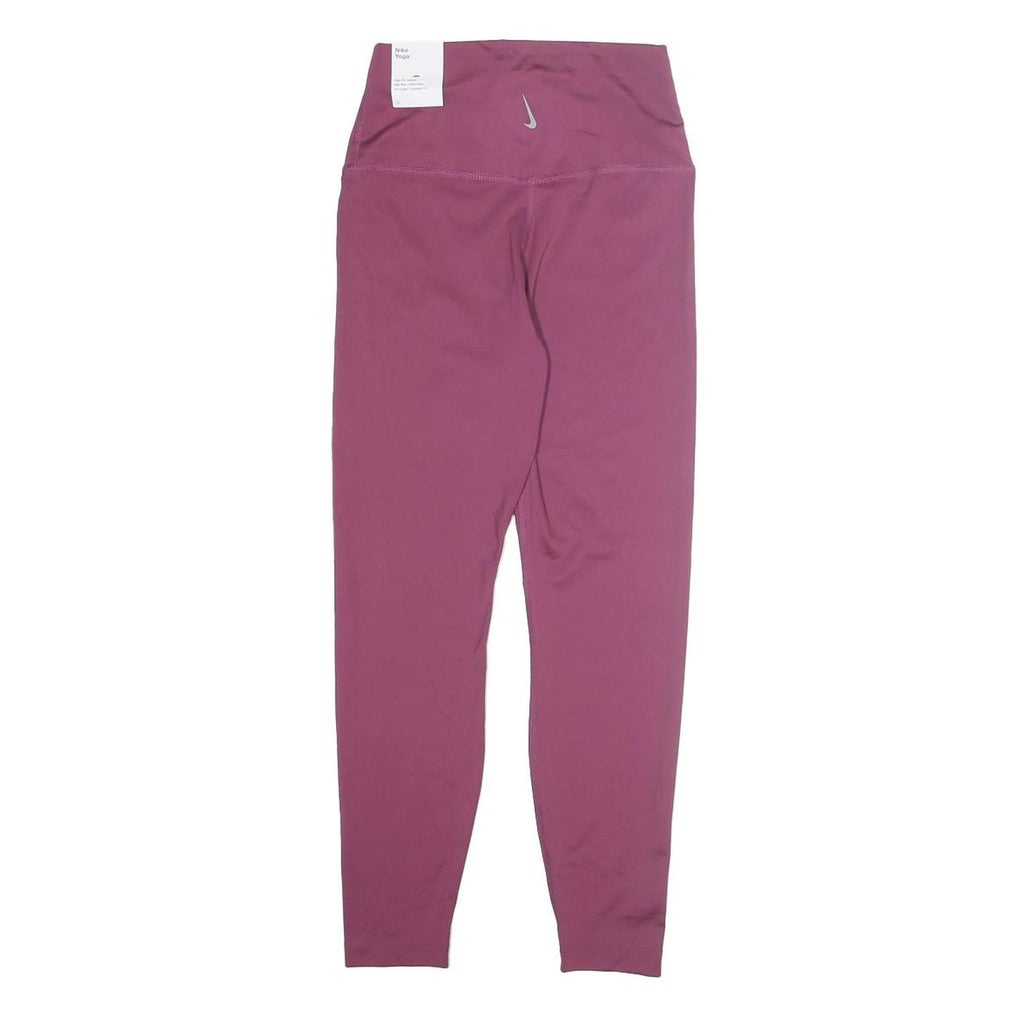 NIKE Womens Joggers Maroon XS W20 L24 Slim Tapered Yoga Training Leggings
