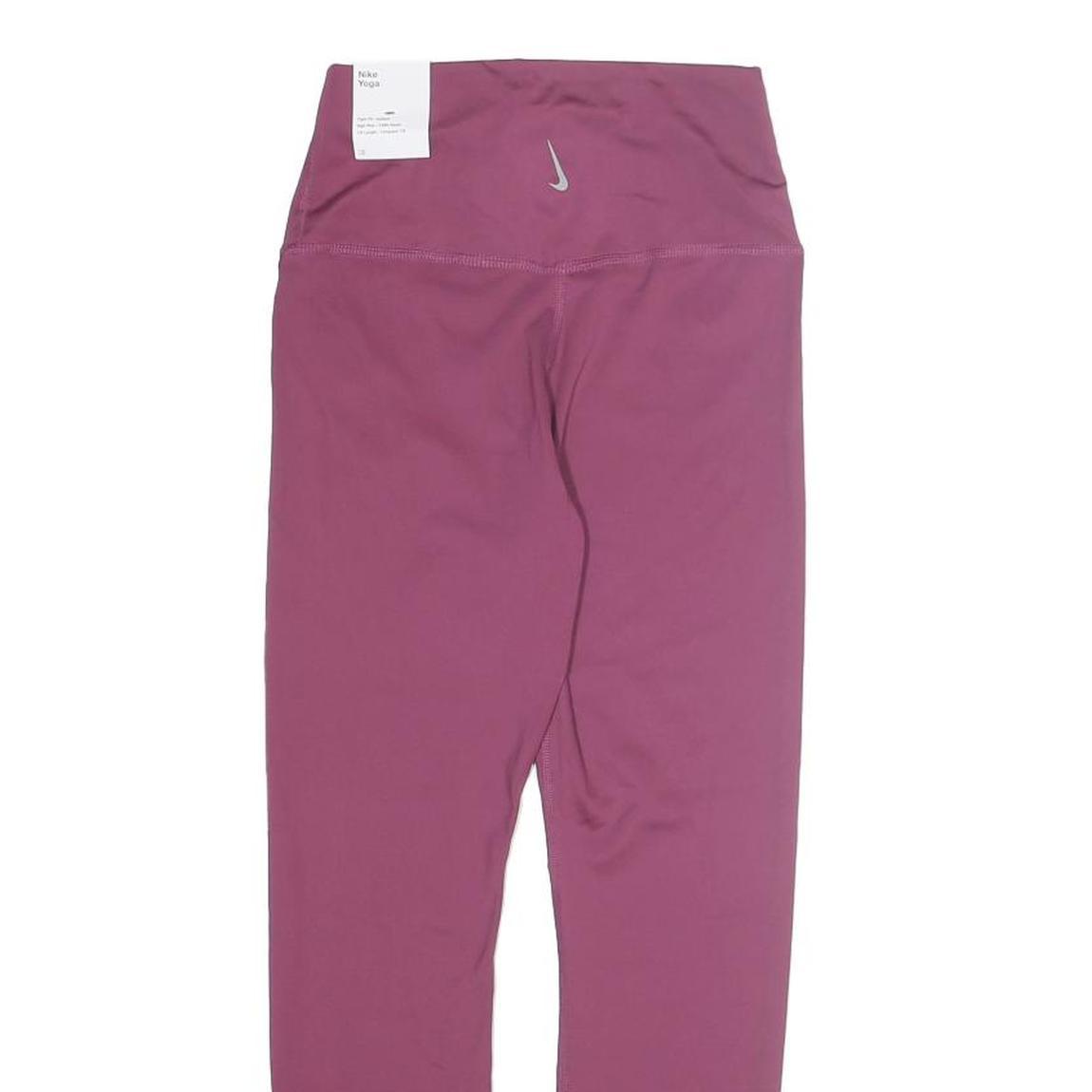 NIKE Womens Joggers Maroon XS W20 L24 Slim Tapered Yoga Training Leggings