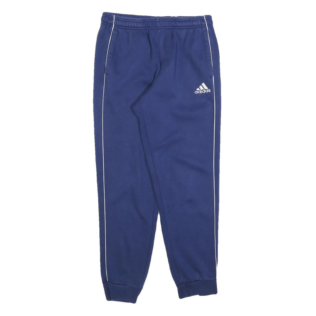ADIDAS Mens Joggers Blue Slim Tapered M W30 L28 Sports Casual Comfort Cotton