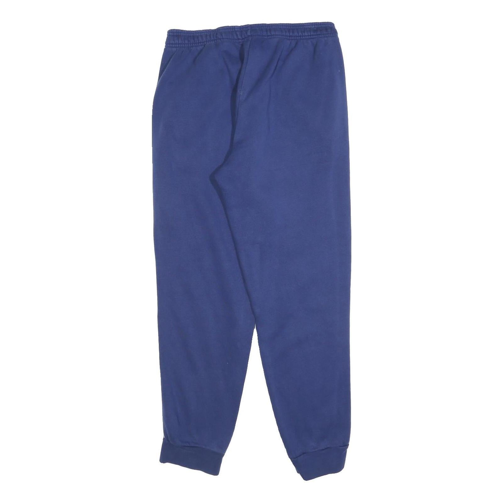 ADIDAS Mens Joggers Blue Slim Tapered M W30 L28 Sports Casual Comfort Cotton