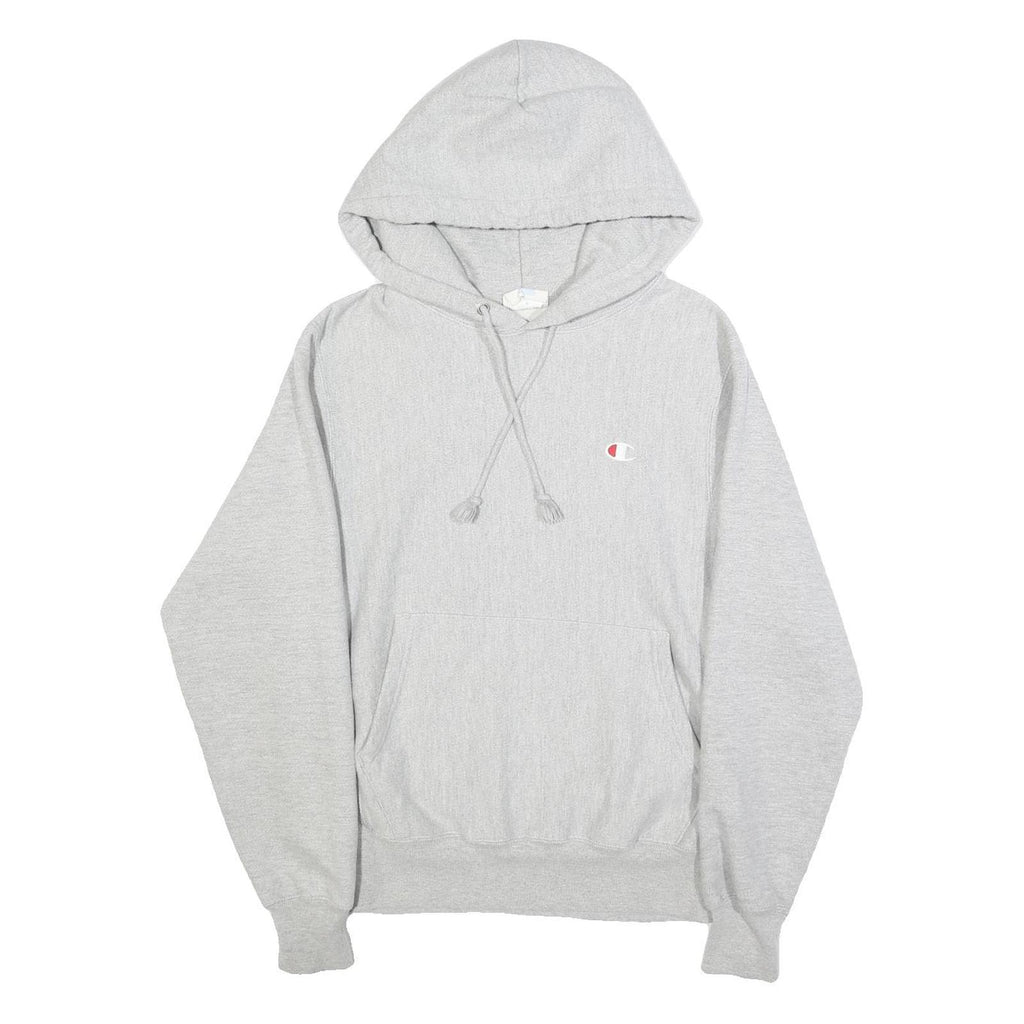 CHAMPION REVERSE WEAVE Mens Grey Pullover Hoodie S Classic Cotton Blend