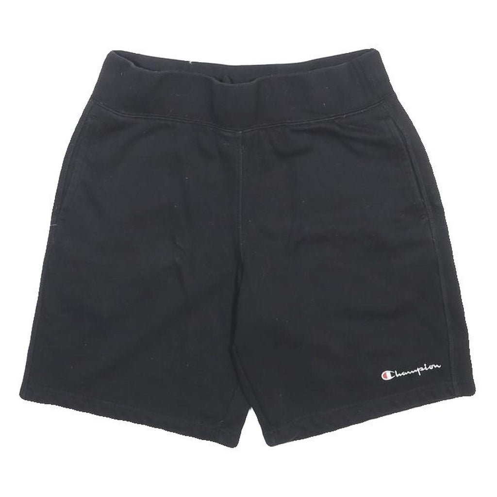 CHAMPION Mens Black Casual Cotton Blend Shorts M W28 Comfortable Fit
