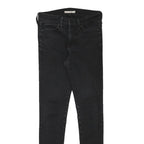 LEVI'S Womens Jeans Black Slim Skinny Denim W28 L30 Cotton Blend Zip