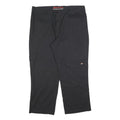 DICKIES Mens Cotton Blend Black Relaxed Straight Trousers W40 L30 Workwear