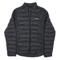 FILA Womens Black Outdoor Jacket L Polyester Blend Microfibre Plain Lightweight