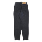 TRUSSARDI Womens Jeans Black Cotton Blend Regular W25 L28 Stylish Zip Closure