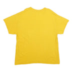 GILDAN Mens Yellow Salem Tennis Graphic T-Shirt XL Short Sleeve Crew Neck