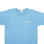 GILDAN Mens Blue NHRA Nationals Graphic T-Shirt L Short Sleeve Crew Neck Racing