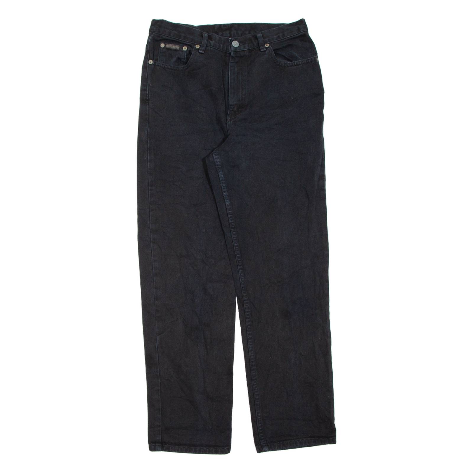 CALVIN KLEIN JEANS Womens Jeans Black Regular Straight W29 L29