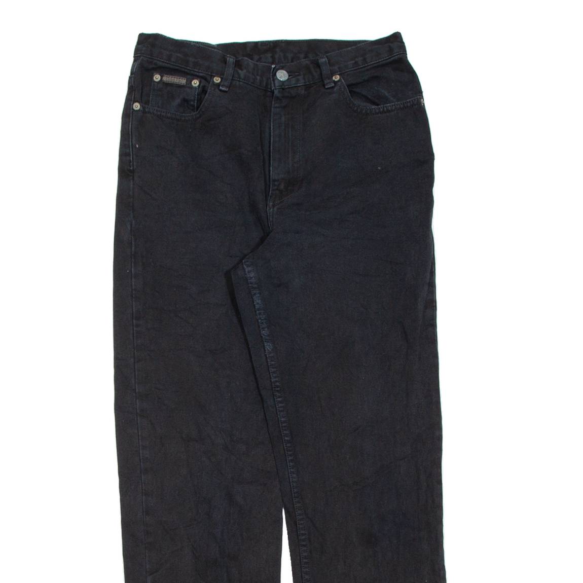 CALVIN KLEIN JEANS Womens Jeans Black Regular Straight W29 L29