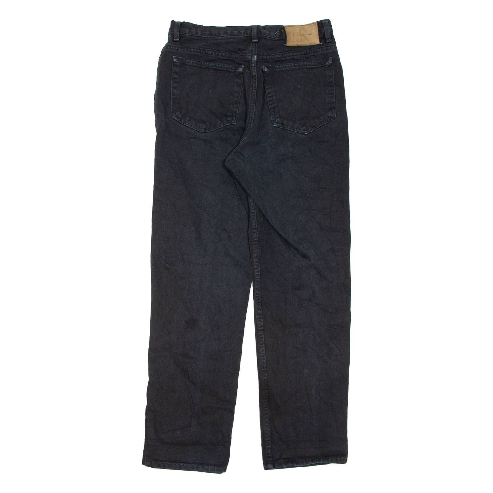 CALVIN KLEIN JEANS Womens Jeans Black Regular Straight W29 L29