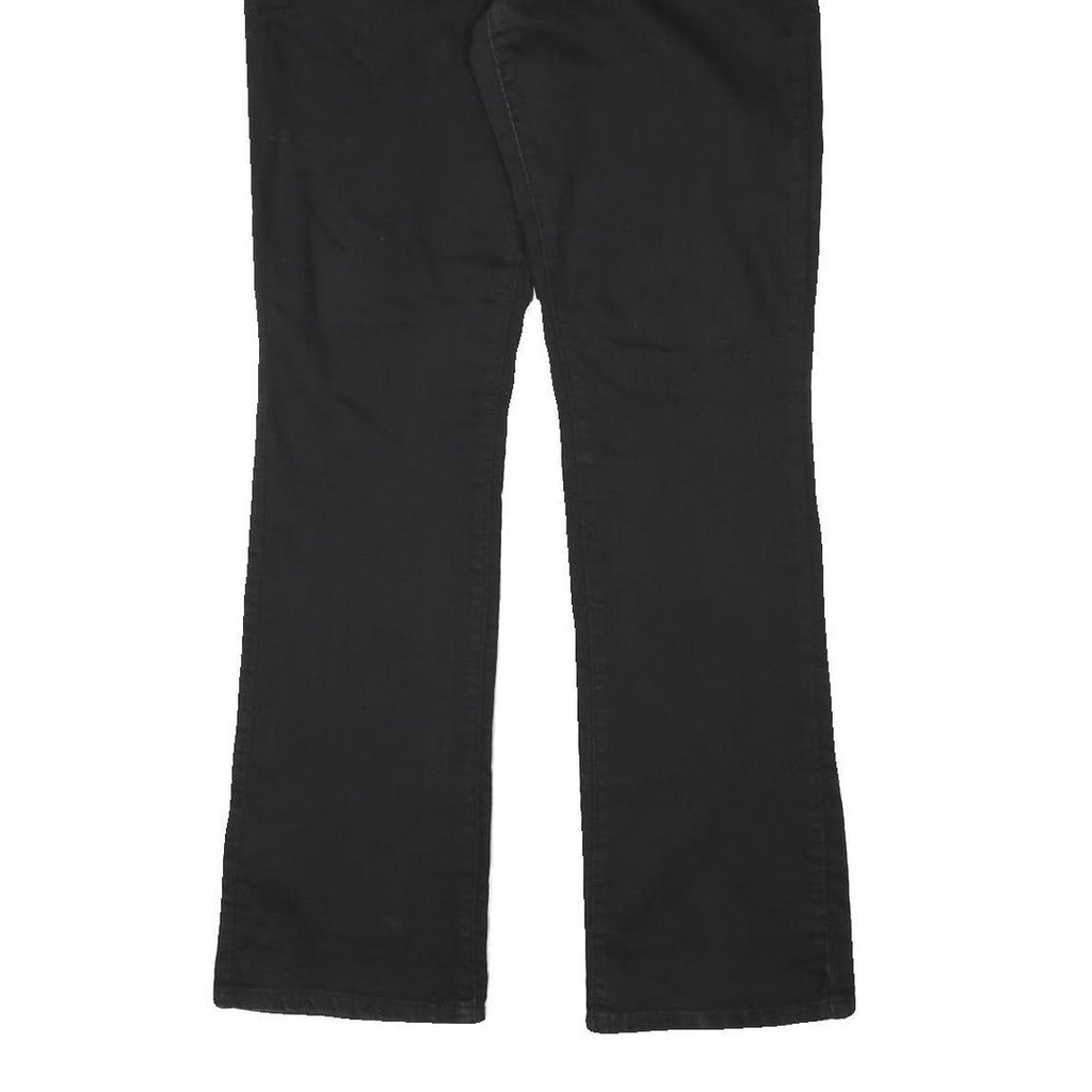 GUESS Womens Black Regular Fit Straight Denim Jeans W31 L33 Zip Cotton Blend