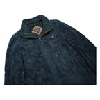 PENDLETON Womens Navy Blue Acrylic Zip Jacket M Fleece Checked Pocket