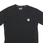 CARHARTT Mens Black & Yellow Pocket T-Shirt M Short Sleeve Crew Neck Workwear