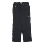 KHAKIS & CO Womens Cotton Blend Black Regular Fit Straight Leg Trousers W30 L32