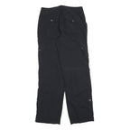 KHAKIS & CO Womens Cotton Blend Black Regular Fit Straight Leg Trousers W30 L32