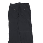 KHAKIS & CO Womens Cotton Blend Black Regular Fit Straight Leg Trousers W30 L32