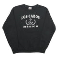 YACHT CLUB Mens Black Los Cabos Mexico Crew Neck M Cotton Sweatshirt