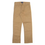 KANGOL Womens Trousers Beige Regular Straight W26 L27