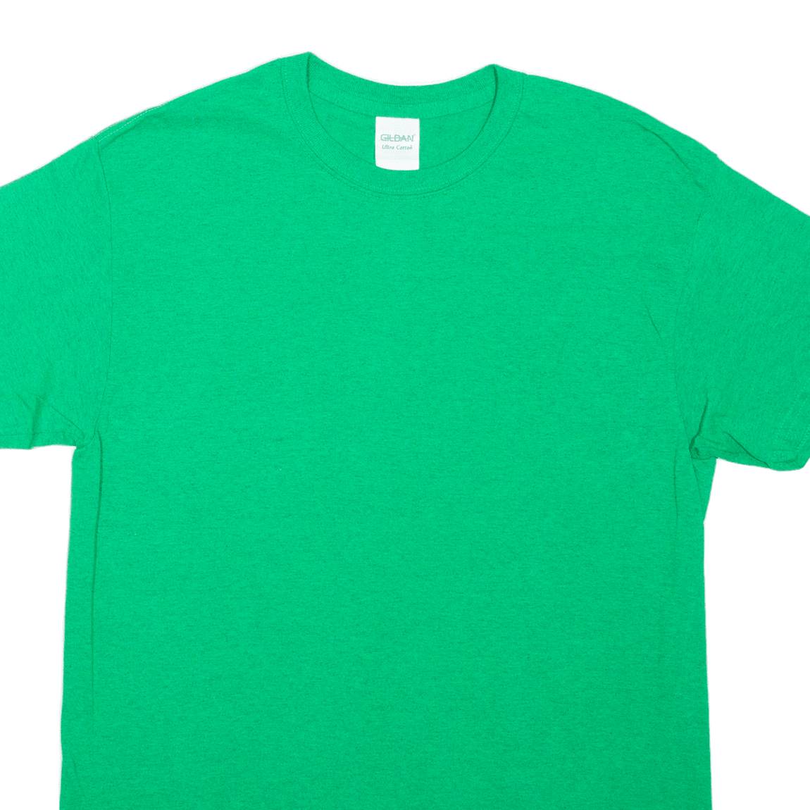 GILDAN Mens T-Shirt Green M