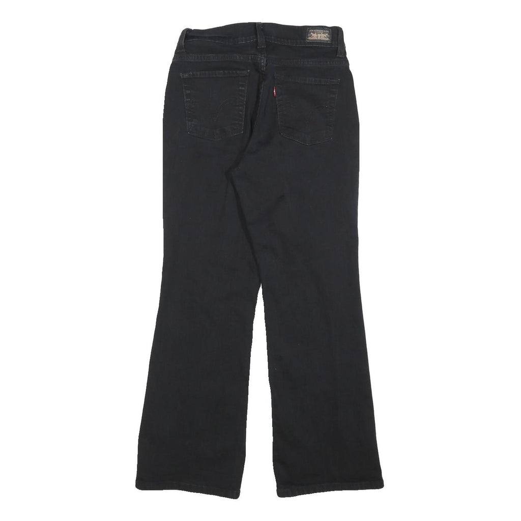 LEVI'S 512 Bootcut Womens Jeans Black Slim Cotton Blend W26 L26 Stylish Zip