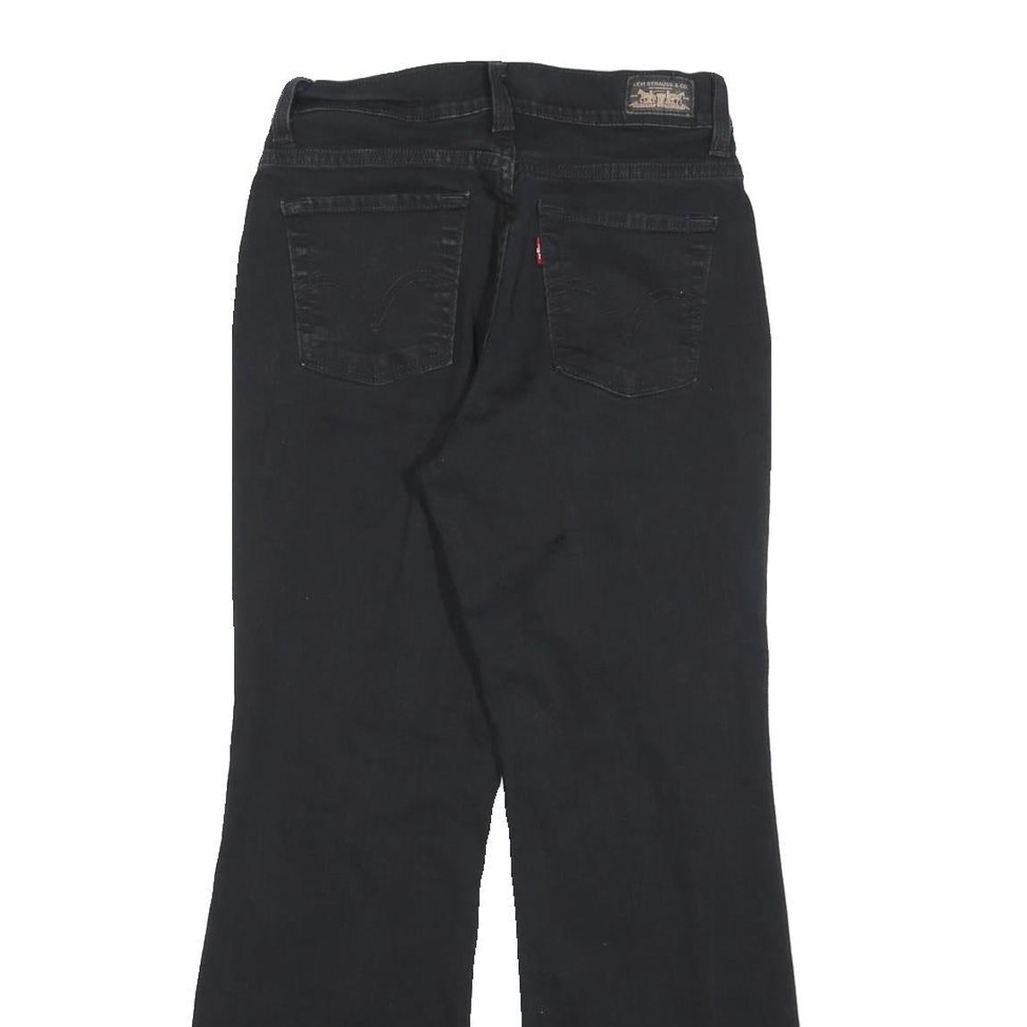 LEVI'S 512 Bootcut Womens Jeans Black Slim Cotton Blend W26 L26 Stylish Zip