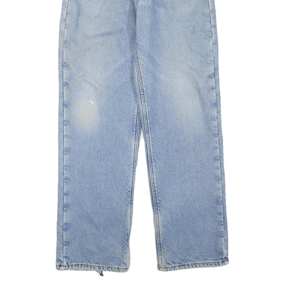 DICKIES Mens Regular Fit Denim Jeans Light Blue Cotton Blend Zip W30 L32 Casual