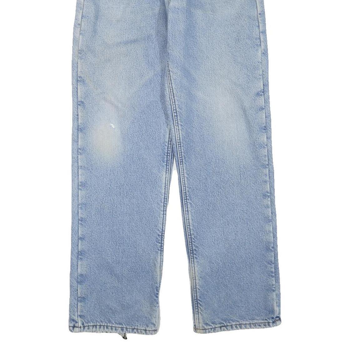 DICKIES Mens Regular Fit Denim Jeans Light Blue Cotton Blend Zip W30 L32 Casual