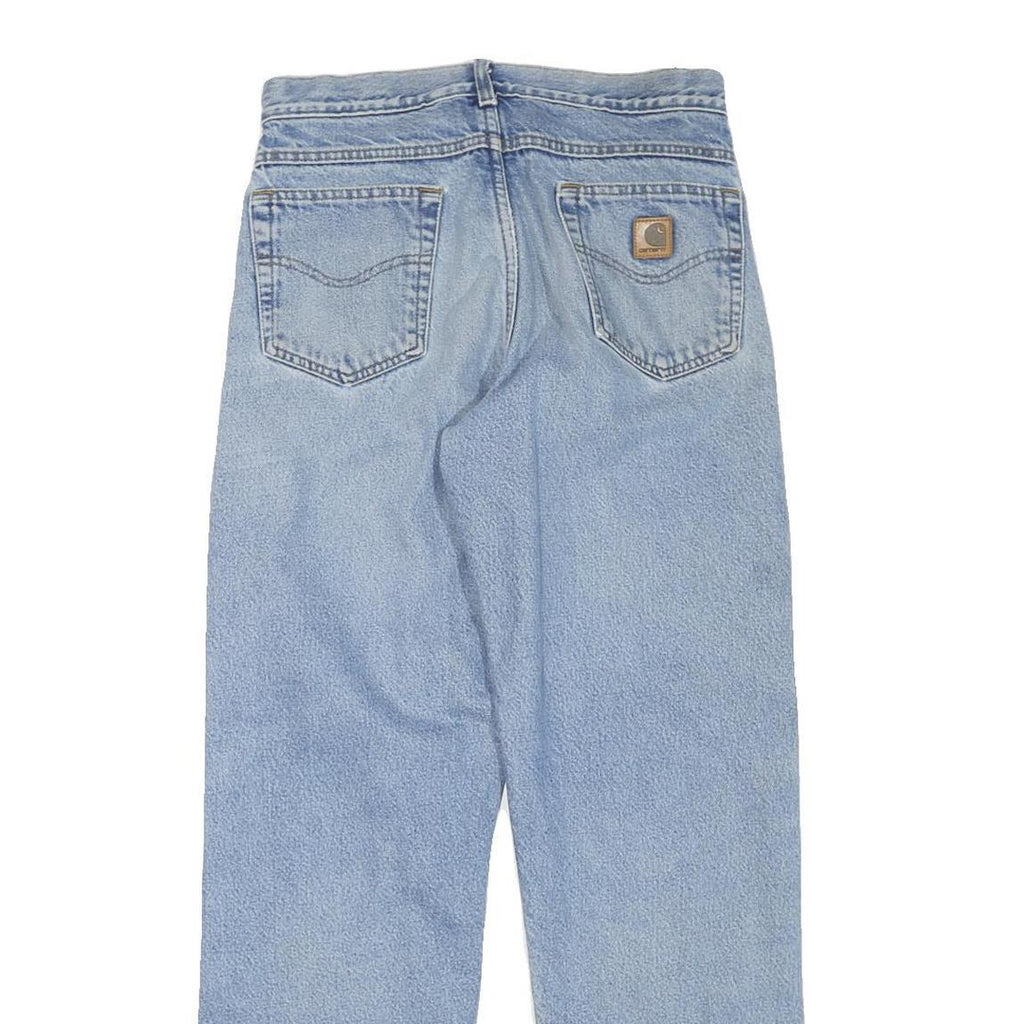 DICKIES Mens Regular Fit Denim Jeans Light Blue Cotton Blend Zip W30 L32 Casual