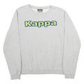 KAPPA Mens Grey Sweatshirt Crew Neck M Logo Printed Casual Pullover