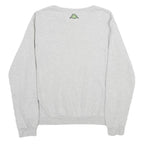 KAPPA Mens Grey Sweatshirt Crew Neck M Logo Printed Casual Pullover