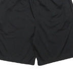 REEBOK Mens Black Sports Shorts M W30 Lightweight Polyester Activewear