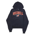 CHAMPION Mens Navy Bucknell Football Hoodie S Cotton Blend Casual Pullover