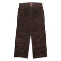 TOMMY HILFIGER Mens Corduroy Trousers Brown Regular Straight W31 L26