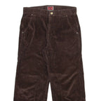 TOMMY HILFIGER Mens Corduroy Trousers Brown Regular Straight W31 L26