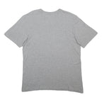 NIKE Mens Grey Loose Laces Graphic T-Shirt L Short Sleeve Crew Neck Casual