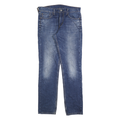 LEVI'S 511 Slim Mens Jeans Blue Slim Skinny Denim Medium W33 L34 Faded