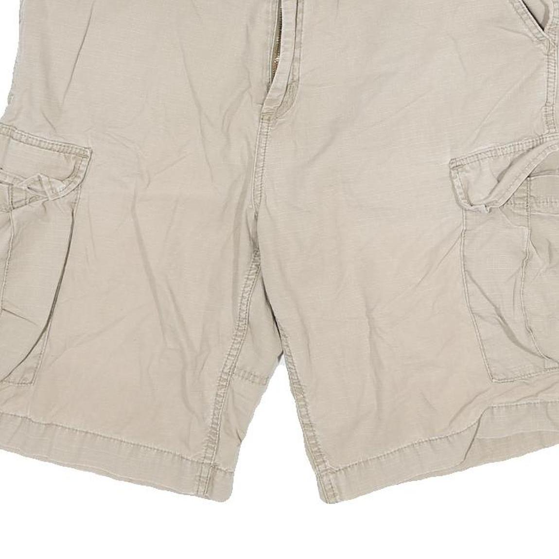 CARHARTT Mens Shorts Beige Cargo XL W32 Durable Cotton Blend Workwear