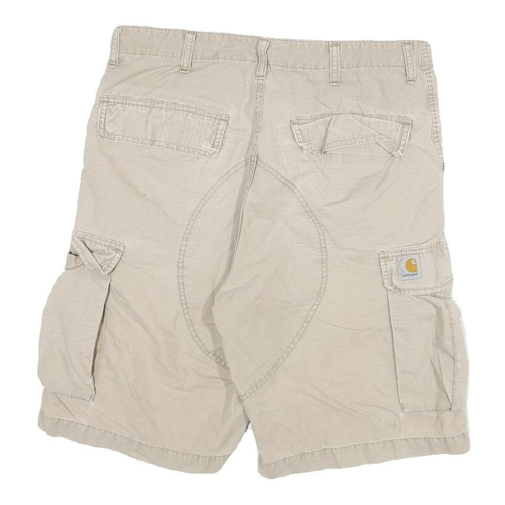 CARHARTT Mens Shorts Beige Cargo XL W32 Durable Cotton Blend Workwear