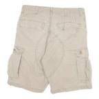 CARHARTT Mens Shorts Beige Cargo XL W32 Durable Cotton Blend Workwear