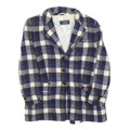 BALSER Womens Blue & White Checked Wool Button Jacket S Woven Classic