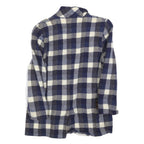 BALSER Womens Blue & White Checked Wool Button Jacket S Woven Classic