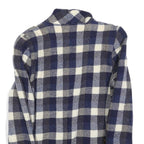 BALSER Womens Blue & White Checked Wool Button Jacket S Woven Classic