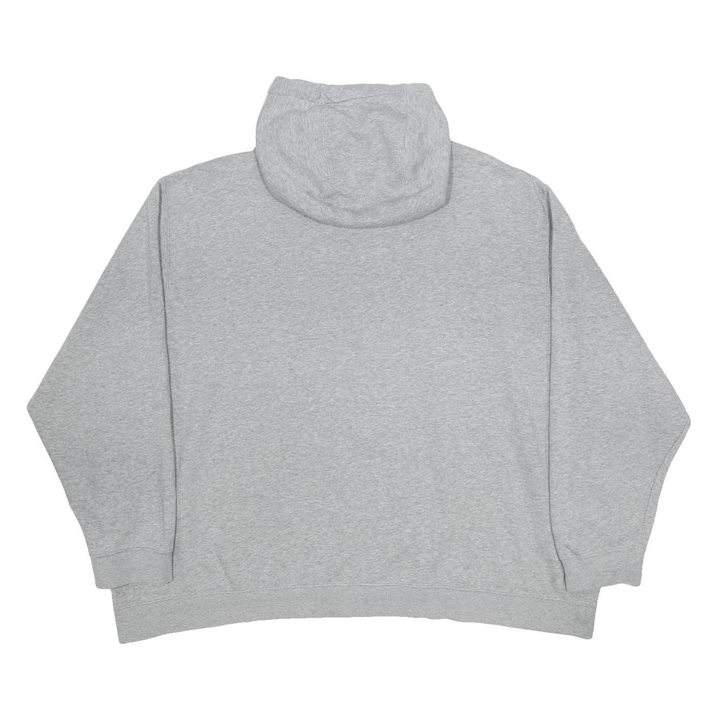 NIKE Womens Grey Pullover 4XL Cotton Blend Relaxed Fit Drawstring Hooded Top